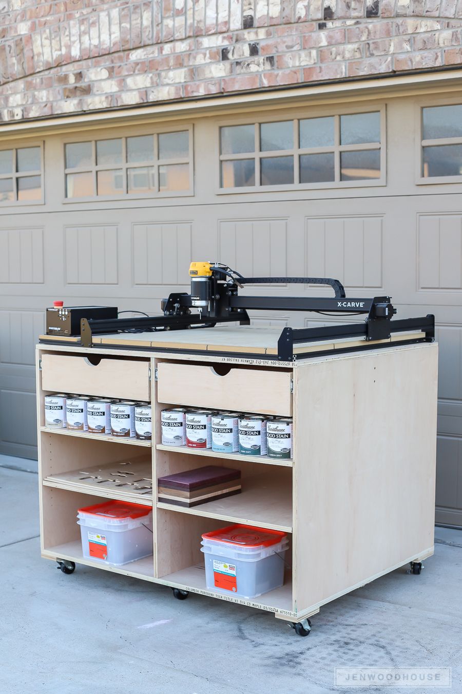 Diy Mobile Workbench With Drawers