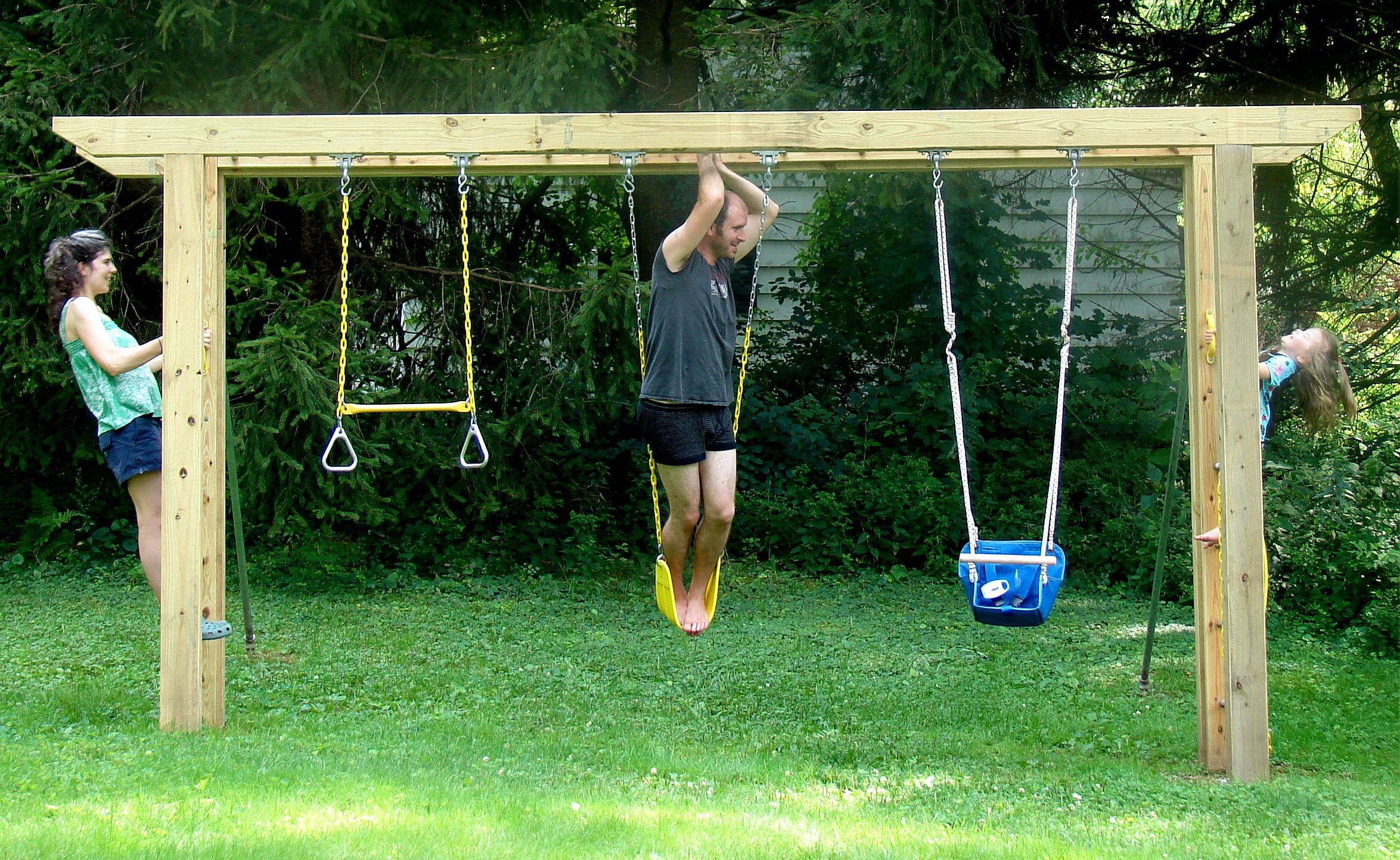 Diy Monkey Bars With Swings