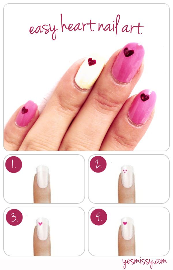 Diy Nail Art Heart