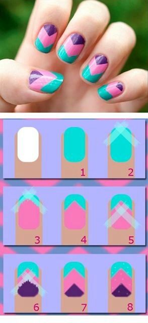 Diy Nail Designs With Tape