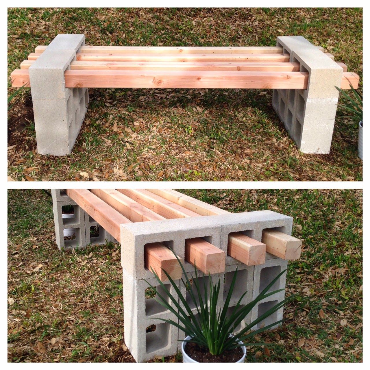 Diy Outdoor Bench Cinder Blocks