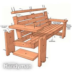 Diy Outdoor Bench Plans