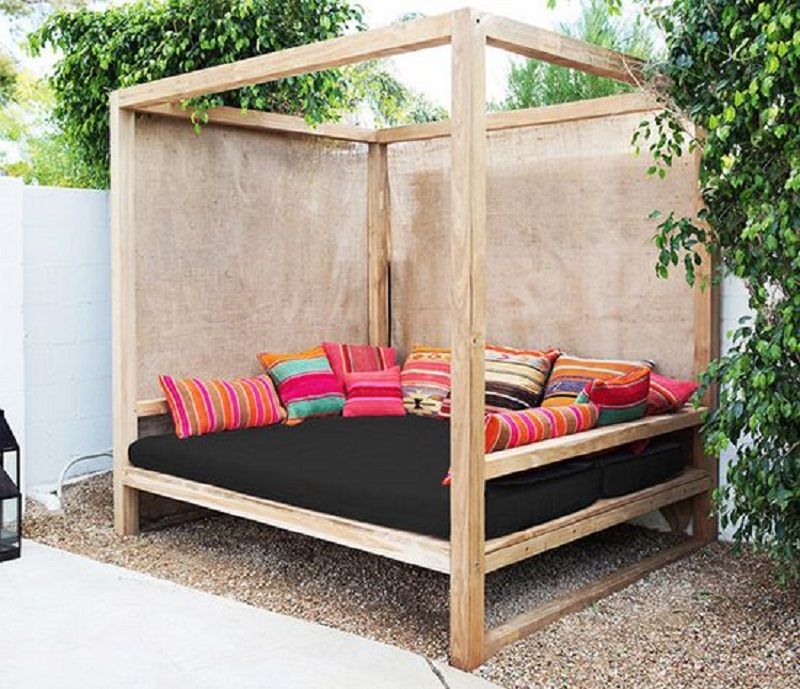 Diy Outdoor Daybed With Canopy