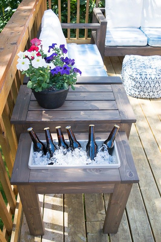 Diy Outdoor End Table Ideas