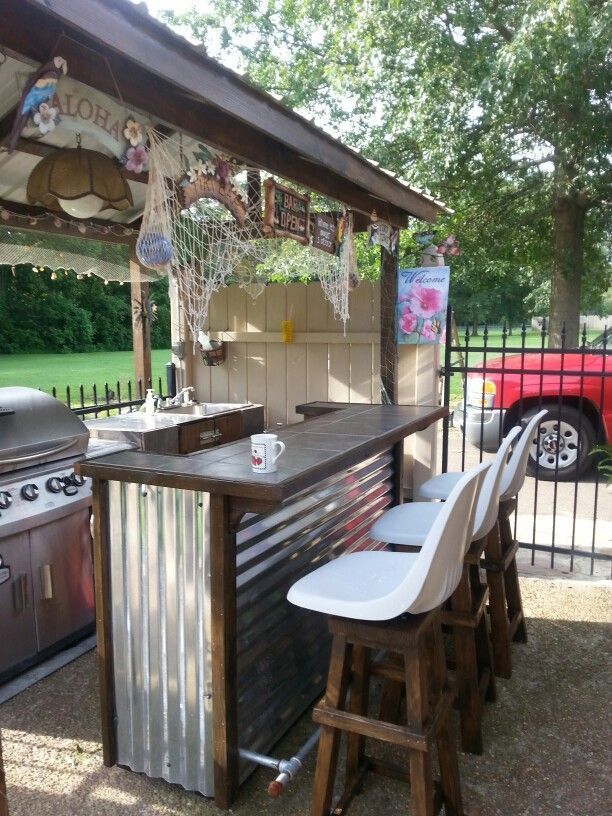 Diy Outdoor Kitchen Bar Ideas