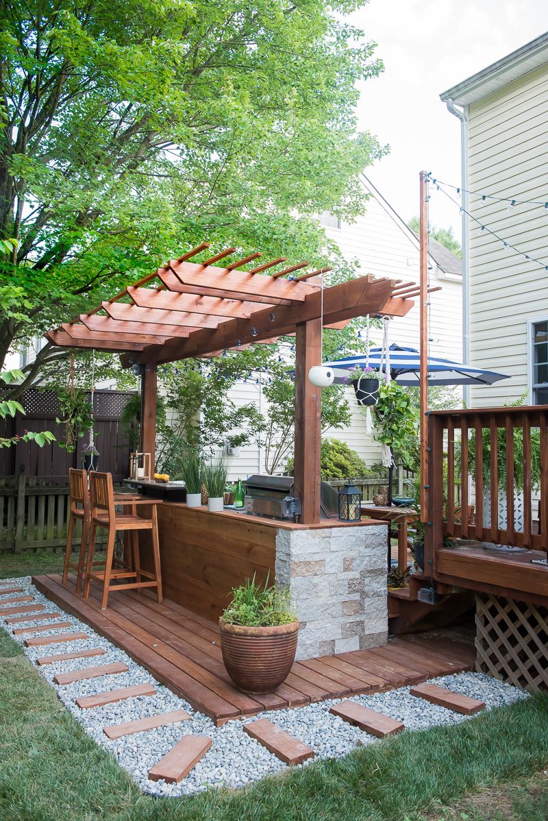 Diy Outdoor Kitchen Pergola