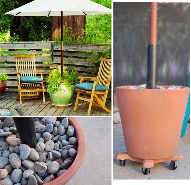 Diy Outdoor Patio Umbrella Stand