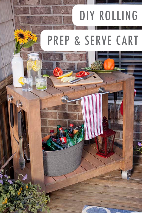 Diy Outdoor Rolling Bar Cart