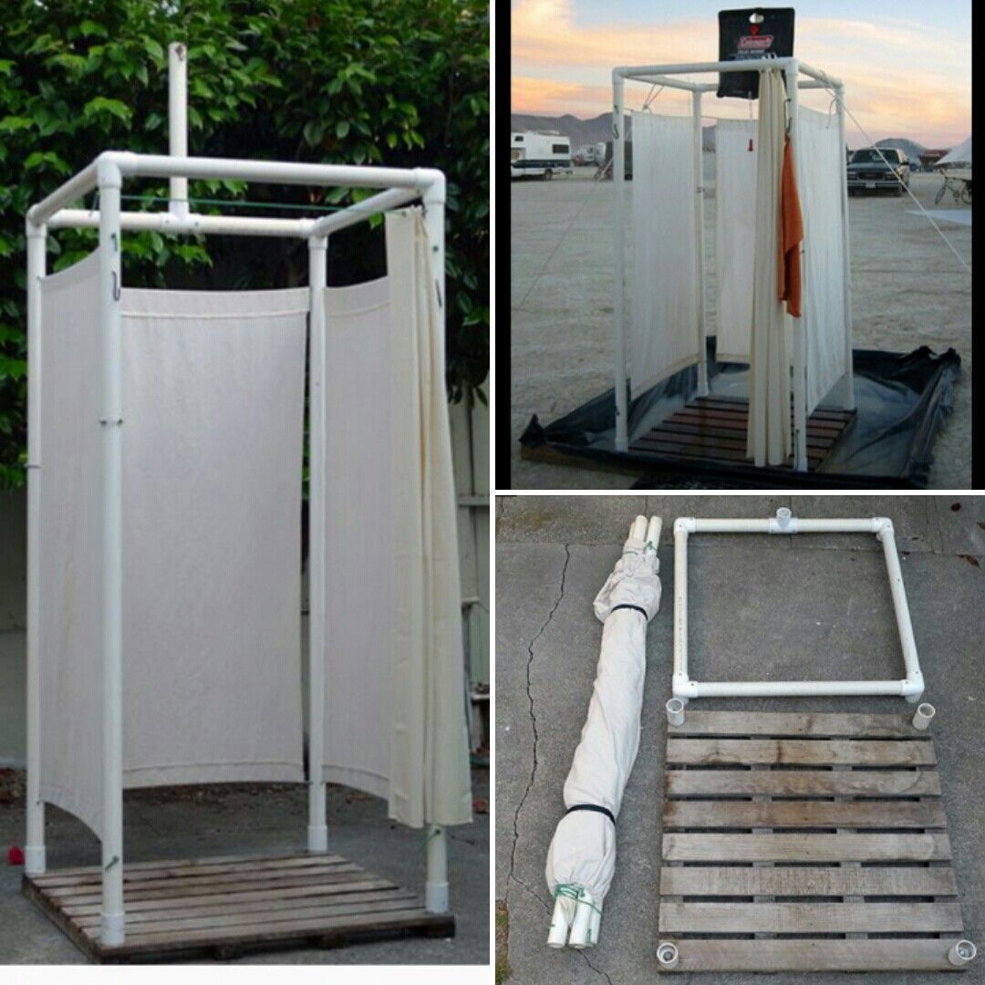 Diy Outdoor Shower Enclosure Camping