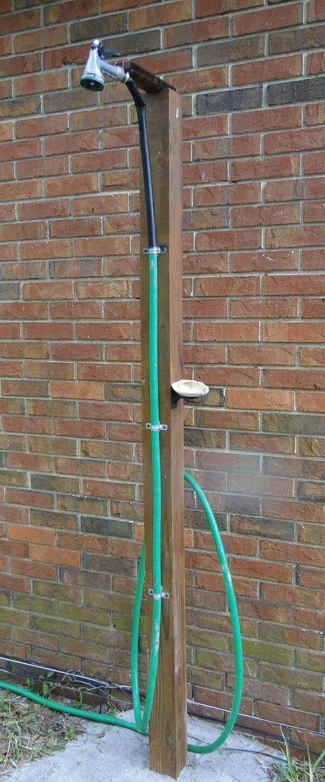 Diy Outdoor Shower With Garden Hose