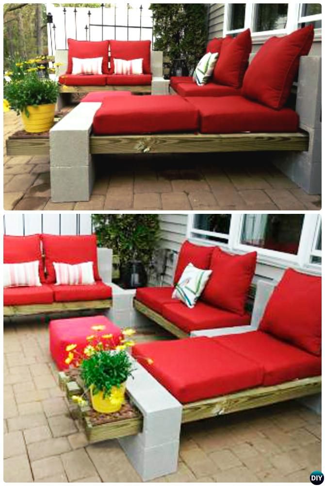 Diy Patio Furniture Cinder Blocks