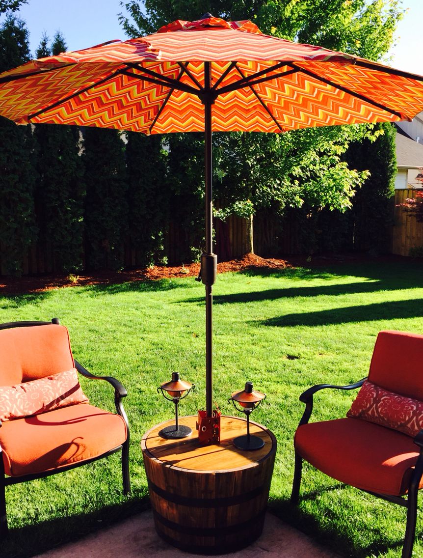 Diy Patio Umbrella Stand Ideas