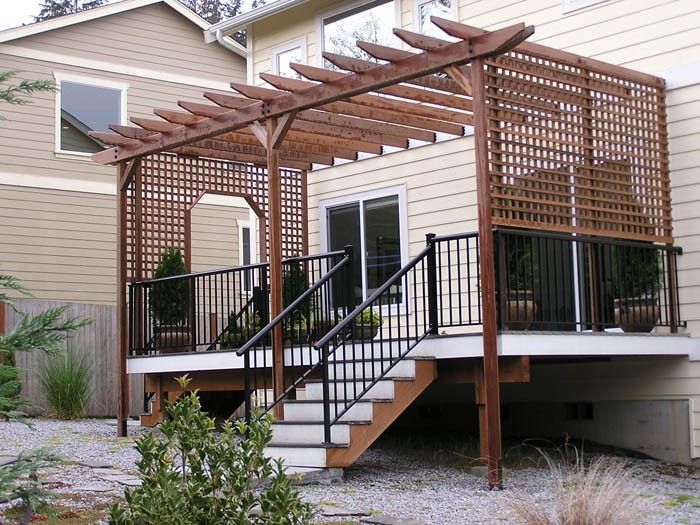 Diy Pergola On Existing Deck