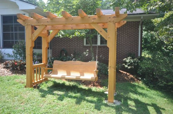 Diy Pergola Swing Frame