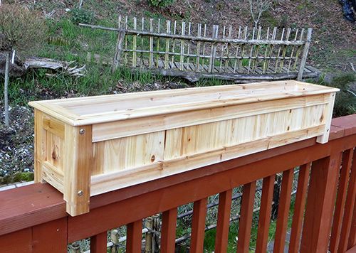 Diy Planter Box For Deck Railing