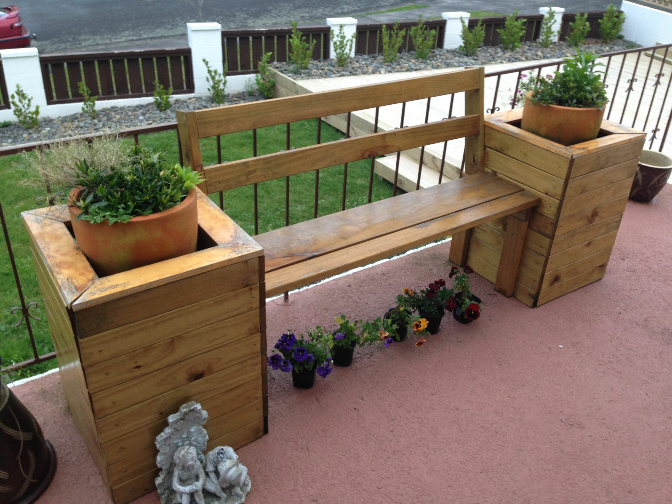 Diy Planter Box With Bench Seat
