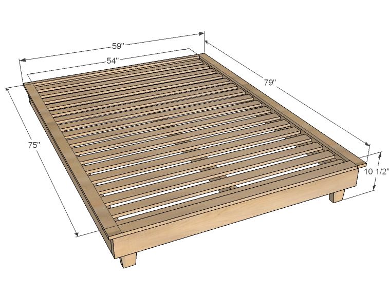 Diy Platform Bed Frame Plans