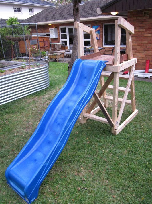 Diy Pool Slide Platform