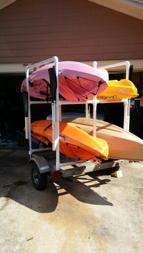 Diy Pvc Kayak Rack For Trailer