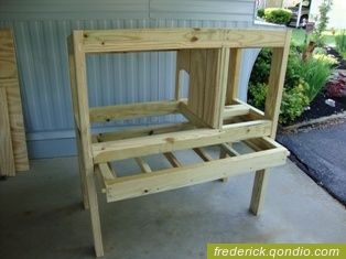 Diy Rabbit Hutch With Tray