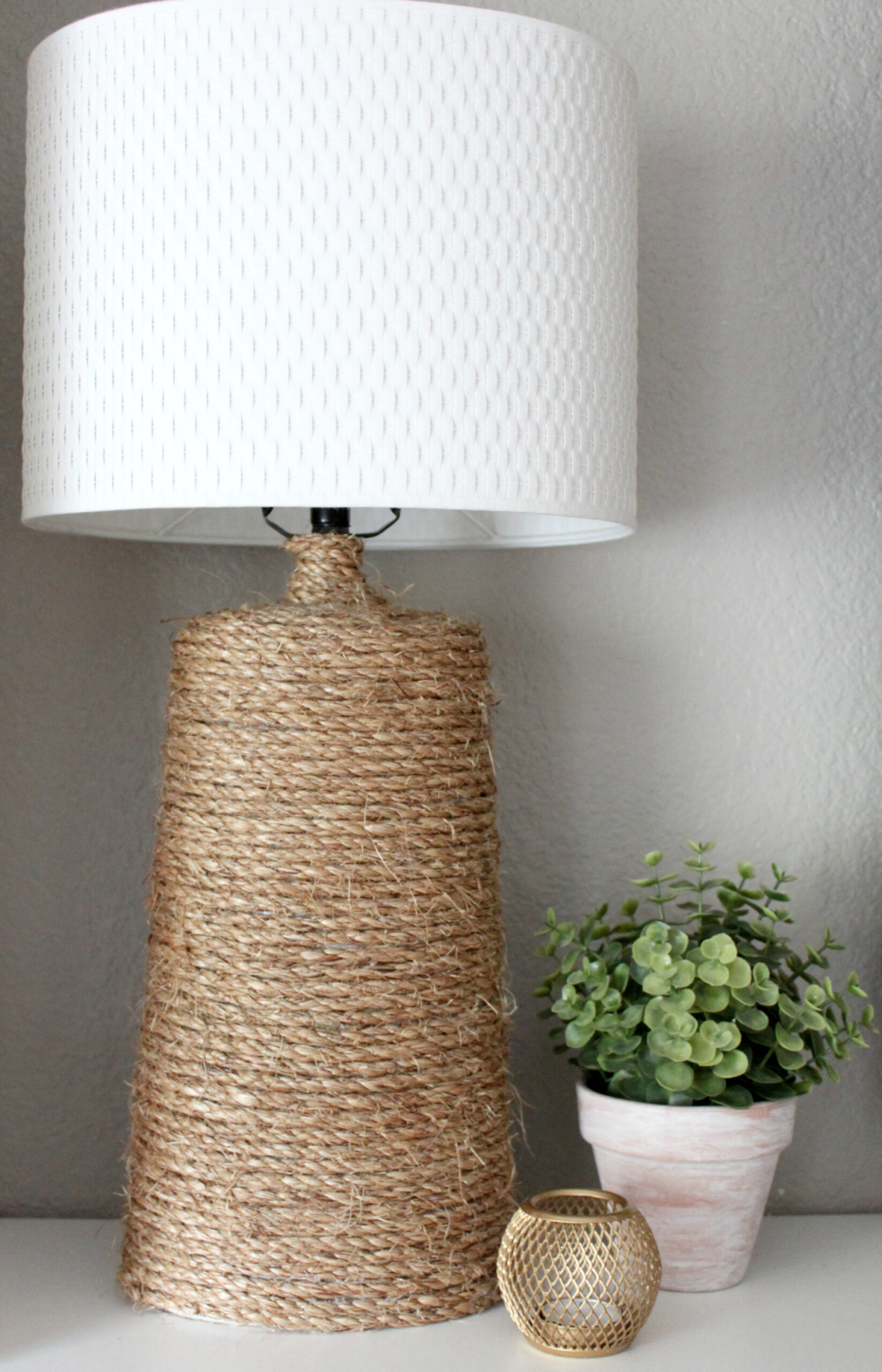 Diy Rope Lamp Base