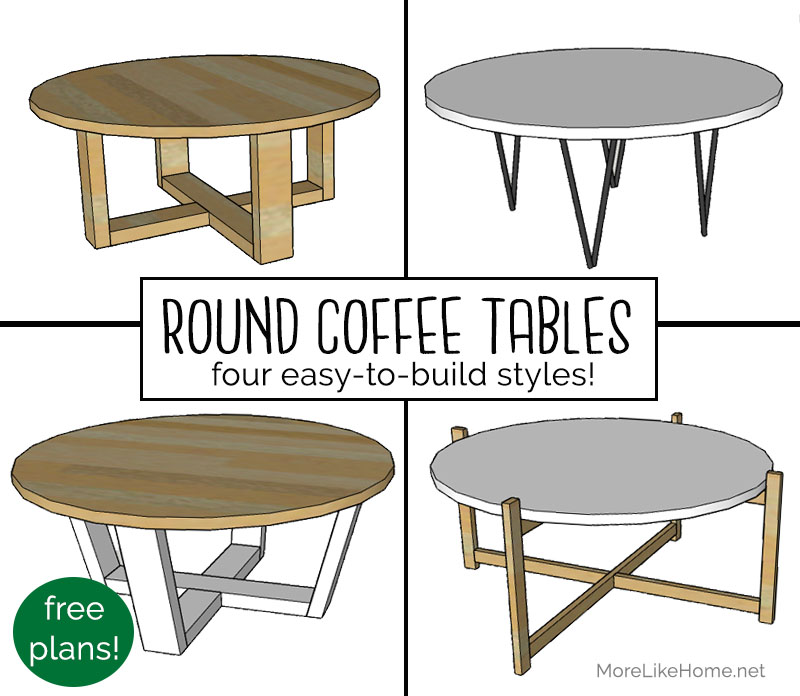 Diy Round Coffee Table Base