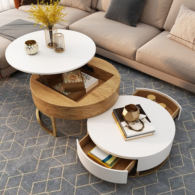 Diy Round Coffee Table With Storage